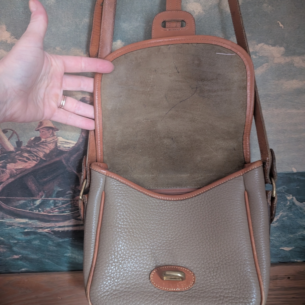 Dooney & Bourke Tan and Brown Crossbody Bag - Picture 4 of 8